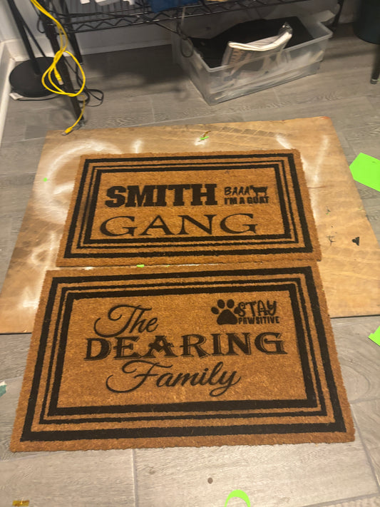 Customize door rugs