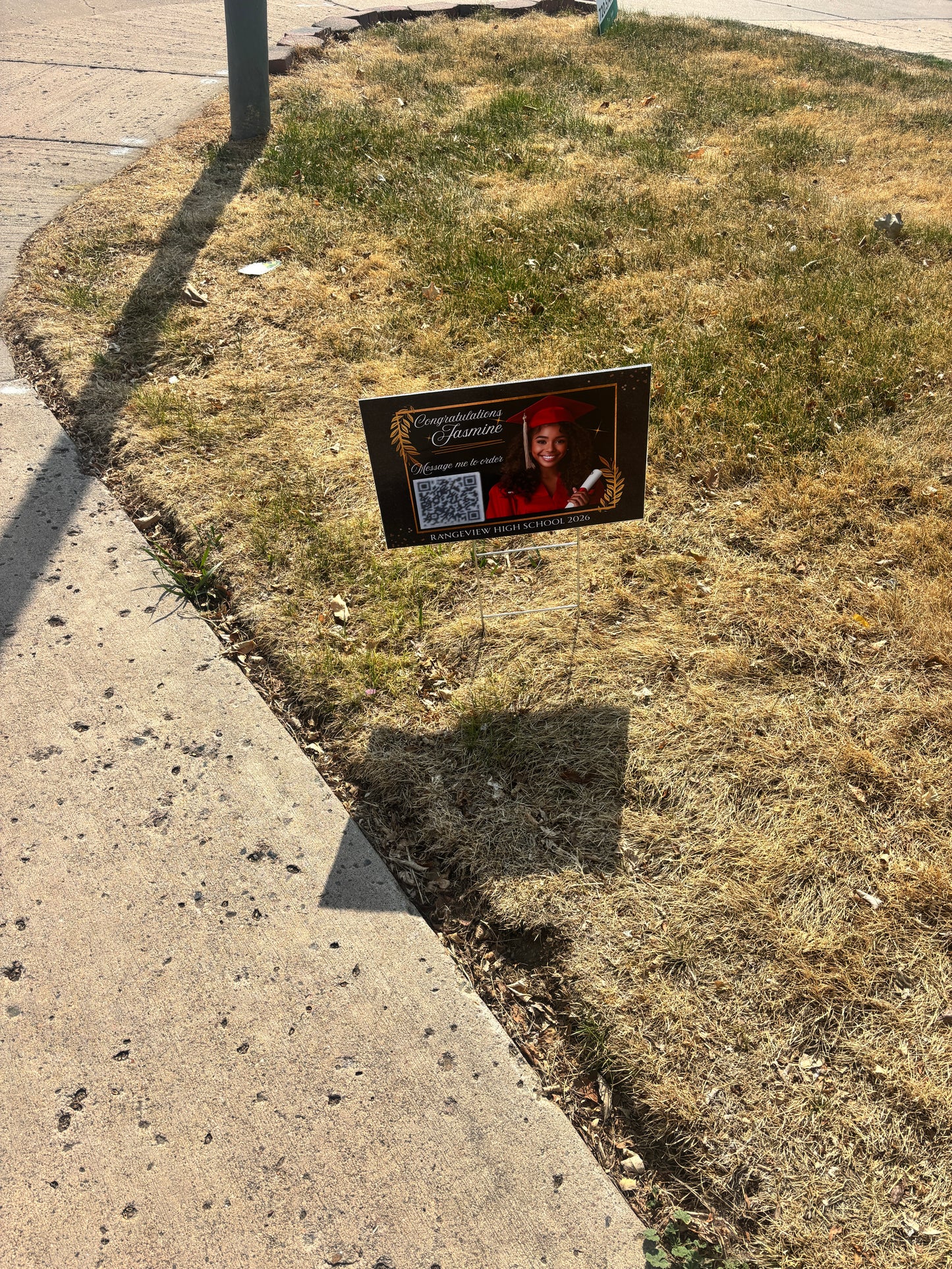 Yard graduation signs